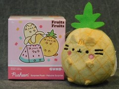Gund NEW Pusheen PINEAPPLE Fruits Blind Box Series 21 Opened Plush Cat Key Chain