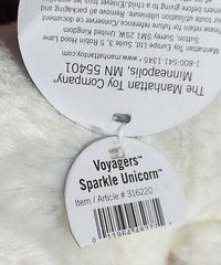 Manhattan Toy Co. 11″ SPARKLES THE UNICORN Plush Stuffed Animal With Tags