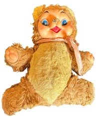 1950’s Rubber Face 13 “Teddy Bear by My-Toy Creations, Made In USA