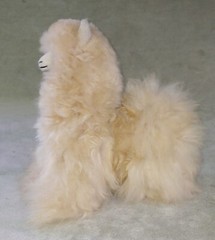 100% BABY ALPACA STUFFED ALPACA 11-12 INCHES – BEIGE (Style 1)
