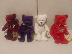 Holy Bears Beanie Plush Lot 4pc