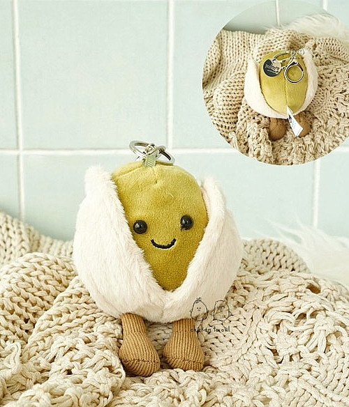 Jellycat Amuseables Horatio Pistachio Bag Charm – Cute Keychain Toy Gift NWT HOT