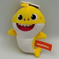 Baby Shark Plush Coin Purse Nickelodeon Pinkfong Yellow Backpack Clip Toy 5 in