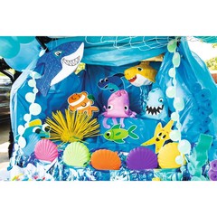 Shark Pinata, Party Games, Shark Week Party Supplies, 1 Piece, 22″ x 10 1/2″