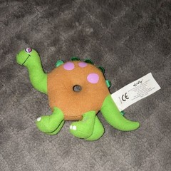 VTG 2006 KIDS Polyester DINOSAUR Doughnut PLUSH Stuffed Animal Dino Softplay