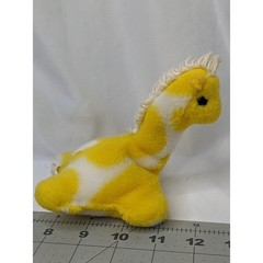 Eden Yellow Giraffe Plush Rattle 5 Inch Vintage Stuffed Animal Toy