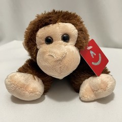 NWT ‘Cheki the Chimp’ Aurora Flopsie Brown Plush 8″ Fluffy Small Stuffed Animal
