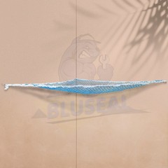 Blue Toy Hammock Net W/ LED Light Kids Toy Storage Organizer Stuffed Animal