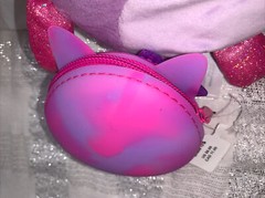 Mush Meez Candice Cat 6″ Squishy Pink Plush Kitty Coin Purse Valentine’s Day Lot