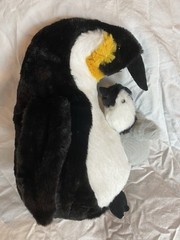 Way To Celebrate! Mother & Baby Penguin Plush Penguin Stuffed Animal 12”