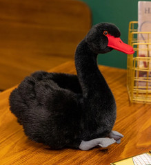 Black Swan Duck 10 Inch Stuffed Animal Plush Toys Toddler Doll Kids Gifts