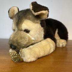 Vintage 1985 Applause German Shepherd Puppy Plush Dog Avanti Butterfly Realistic