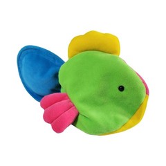 Vintage Floppy Friends plush fish Philly. Stuffed Animal Neon Rainbow