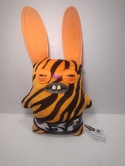Fuggler Funny Ugly Monster Zebra Striped Bunny Rabbit Plush 2024 Spin Master 9″