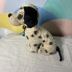 Vintage 1950 Plush Dalmatian made by “Columbia Toy Products” Soft Fur Cotton Ear
