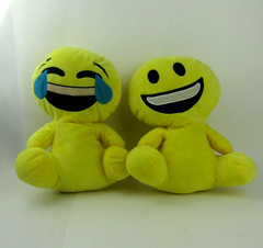 BMI Merchandise Emoji Plush 8″ Yellow Crying Tears Laughing LOL & Smiley Face