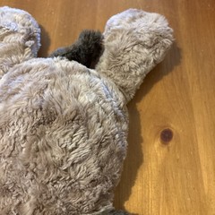 Vintage Chosun Plush Puppy Dog Laying Tongue Out Floppy Brown Stuffed Animal 20”