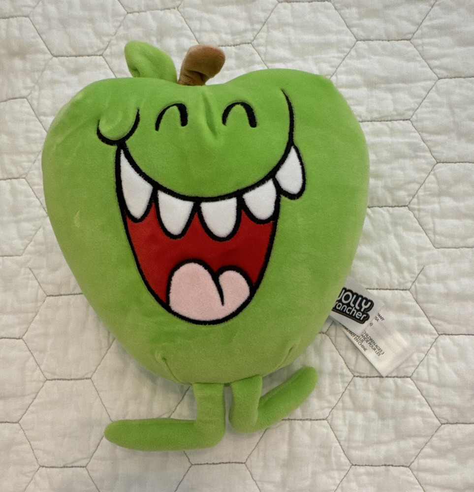 Jolly Rancher Green Apple Character Stuffed Plush Small 6-14 in Green