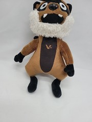 VLCM Rabid Ferret Plush Vampire Ferret Stuffed Animal Mad Ferret Fangs 9″