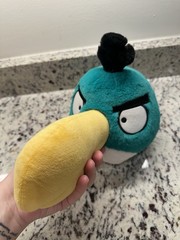 RARE Angry Birds Plush Hal 12” Green Stuffed Animal