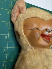 Vintage Rubber Face Tiger Plush