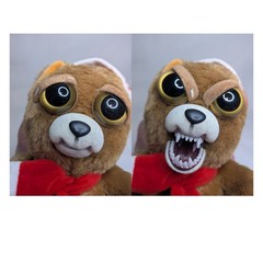 Fiesty Pets Bear Brown Plush Squeeze Motion Change 11″ Christmas Naughty 2015
