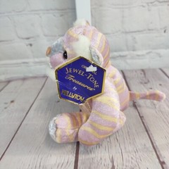 Kellytoy Plush Pink Tiger 6″ Original Jewel Tone Treasures Stuffed Toy 1999 NWT