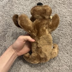 NEW!! 1973 Dakin Mini Drooper Dog 5″ Plush Light Brown Nutshell Plush Bean Bag