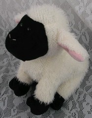 Ganz Webkinz Lamb Plush Sheep White Black Farm No Game Code 10″ Stuffed Plushie