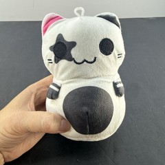 Kleptocats White & Black Plush Stuffed Toy 9″ Tall Cute for Cat Lovers