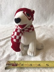 Target Bullseye Dog 7″ Plush Stuffed Animal Christmas Bull Terrier