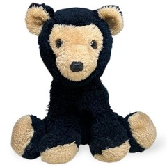 Vintage Dakin 1976 11″ Black Brown Face Bear Stuffed Plush Animal Toy Play Doll