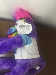 Kipp Brothers Mohawk Monkey Stuffed Animal Plush Toy Large Purple Multicolor