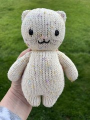 Cuddle + Kind Handmade in Peru Approx 7″ Kitty Cat Knit Stuffed Animal Plush