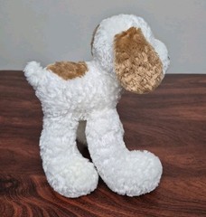 First & Main Lankydoodle White Tan Brown Plush Dog Soft Long Legs Big Paws 3154