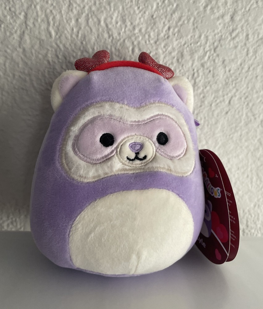 Squishmallow 5” Lyle the Purple Ferret Farice Valentines KellyToy Plush BNWT