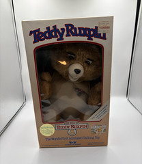 Teddy Ruxpin Animated Talking Plush Bear w/ Box 1985 Brown Beige MPN 33075