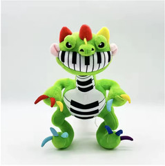 33cm Pianosaurus FireBrick Plush Soft Green Dinosaur Pillow Cute Anime Gift Toy