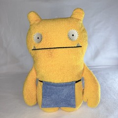EUC Ugly Dolls WAGE Stuffed 13″ Plush Doll Artist Series Apron Yellow Orange