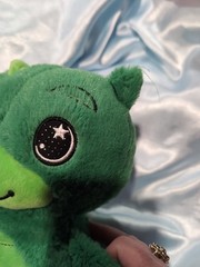 Star Belly Dream Lites Stuffed Animal Night Light Dreamy Green Dinosaur *Flaw*