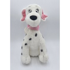 Disney Store 102 Dalmatians Dottie Plush Stuffed Animal Pink Collar