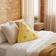 17.7″ Large Cute Cheese Pillow: 3D Realistic Shaped Plushie Throw Pillow for …