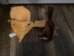NWT Toy Network The Land Before Time lot of 2 Plush Small Cera & Littlefoot
