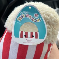 NWT Squishmallows 8″ Arnel Popcorn In A Bucket Summer Walgreens Exclusive
