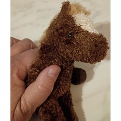 Douglas Cuddle Toy Brown Horse Plush Stuffed Animal Tan Mane White Blaze 9 Inch