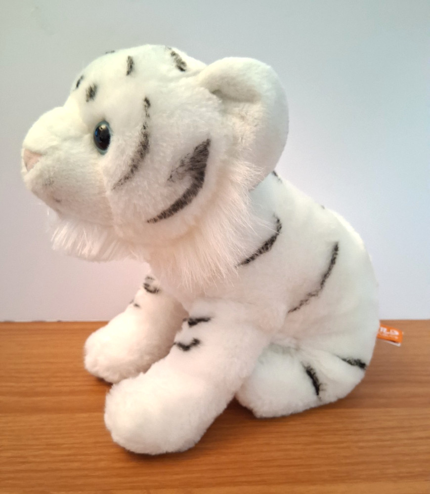 Wild Republic White Tiger Plush Cub Toy Stuffed Animal 12” Plush