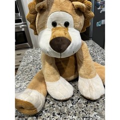 BABIES R US LION BROWN LARGE PLUSH STUFFED TOY 26″ SOFT BROWN RARE