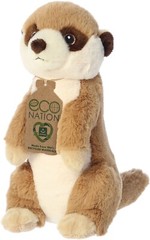 Aurora – Medium Brown Eco Nation – 10″ Meerkat – Eco-Friendly Stuffed Animal