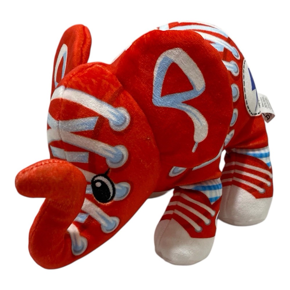 Cepia Bolt Red Elephant Plush Pop Art Soft Beanbag 10” Stuffed Toy