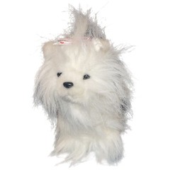 Ganz Webkinz Pink White Yorkie Dog Puppy Stuffed Animal Plush No Code 6” HM070